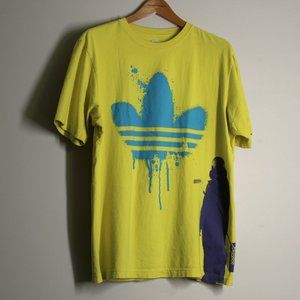 Adidas Neon Green Graffiti T-shirt